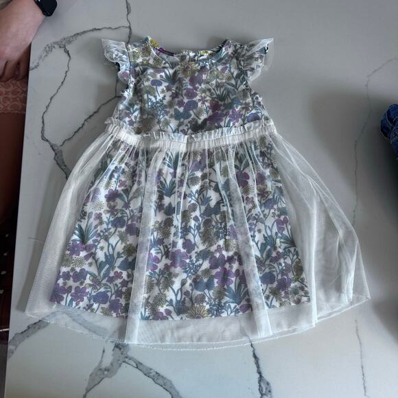 Hanna Andersson Daisy Tulle Dress - Size 2T (85) - Floral - Picture 2 of 7